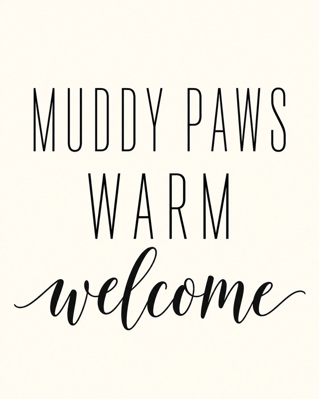 Mud Paws Warm Welcome artwork detail
