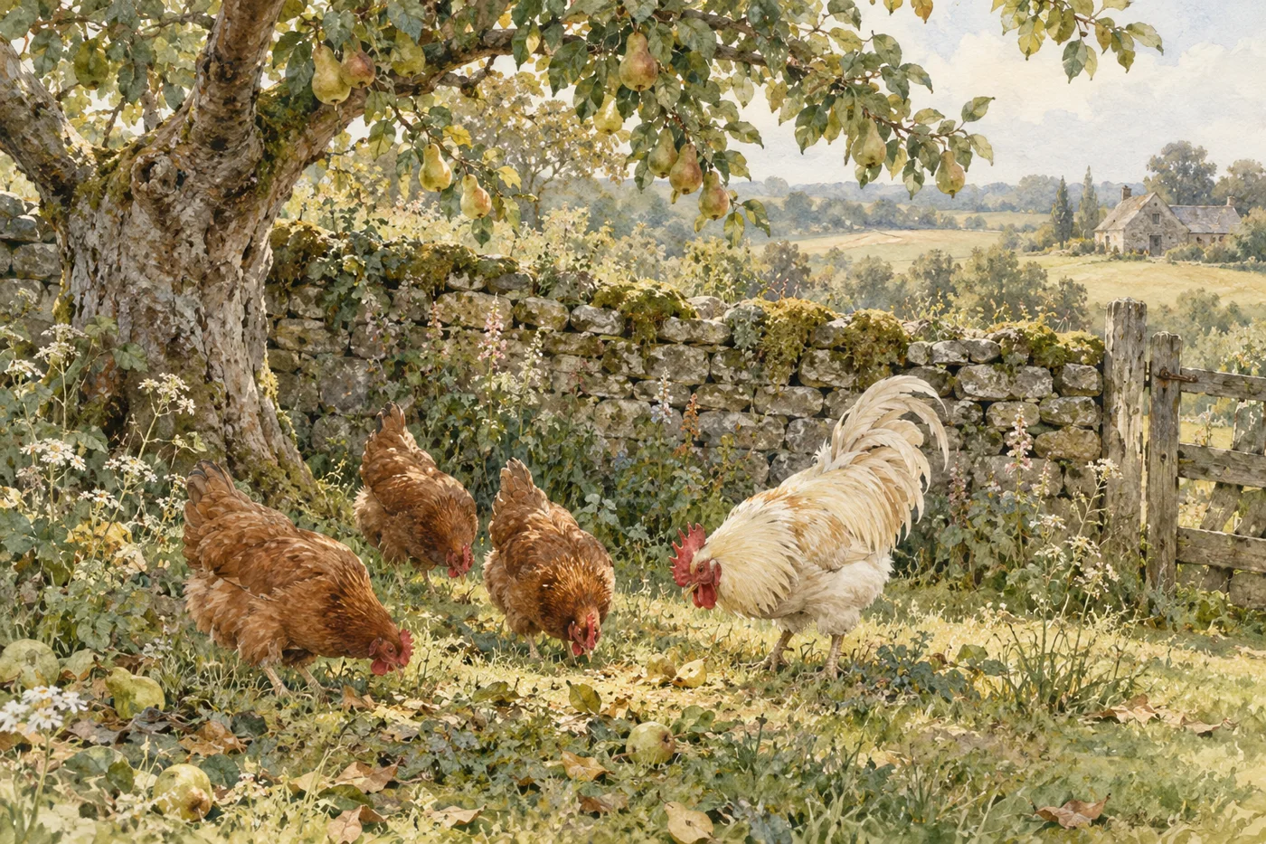 The Orchard Flock artwork detail