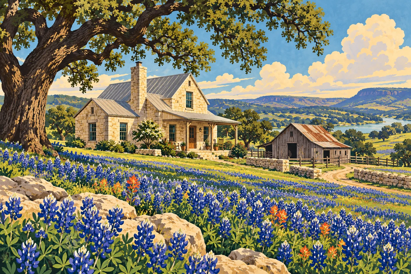 Bluebonnet Acres artwork detail