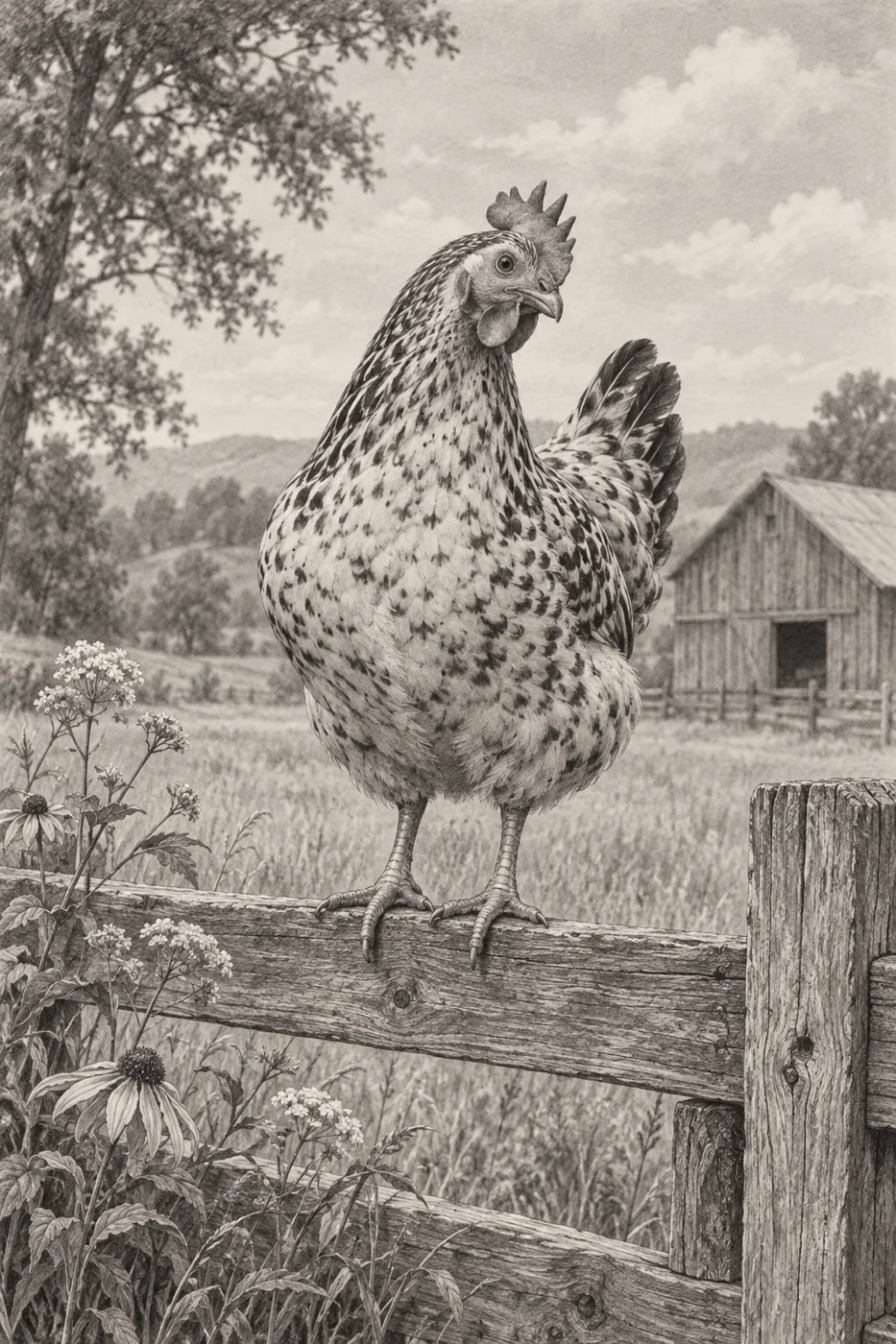 Barnyard Breakfast artwork detail