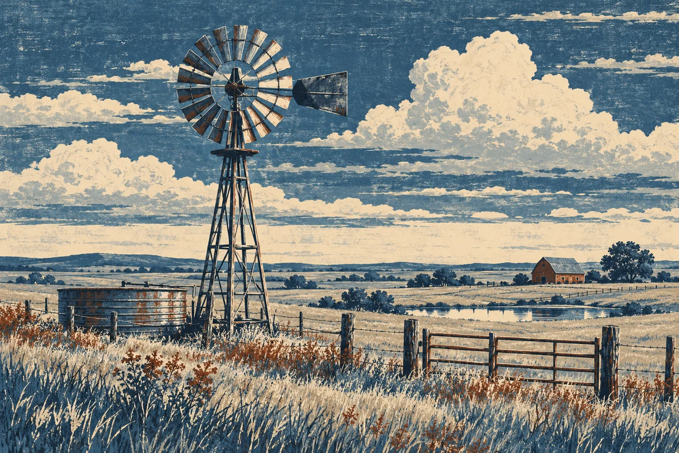Blue Prairie Trio artwork detail