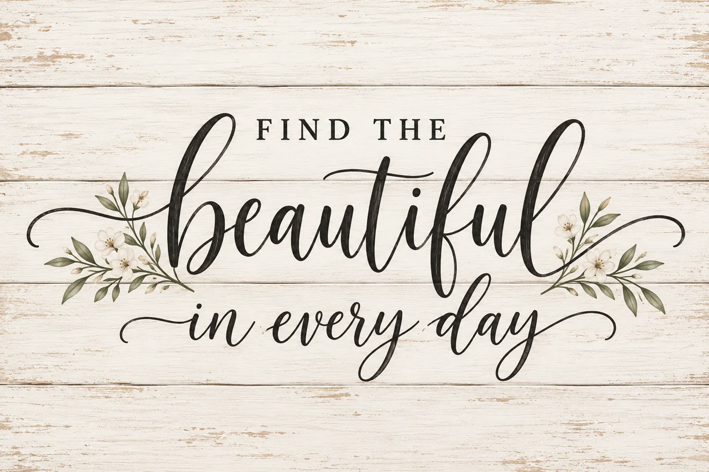 Find the beautiful in every day artwork detail